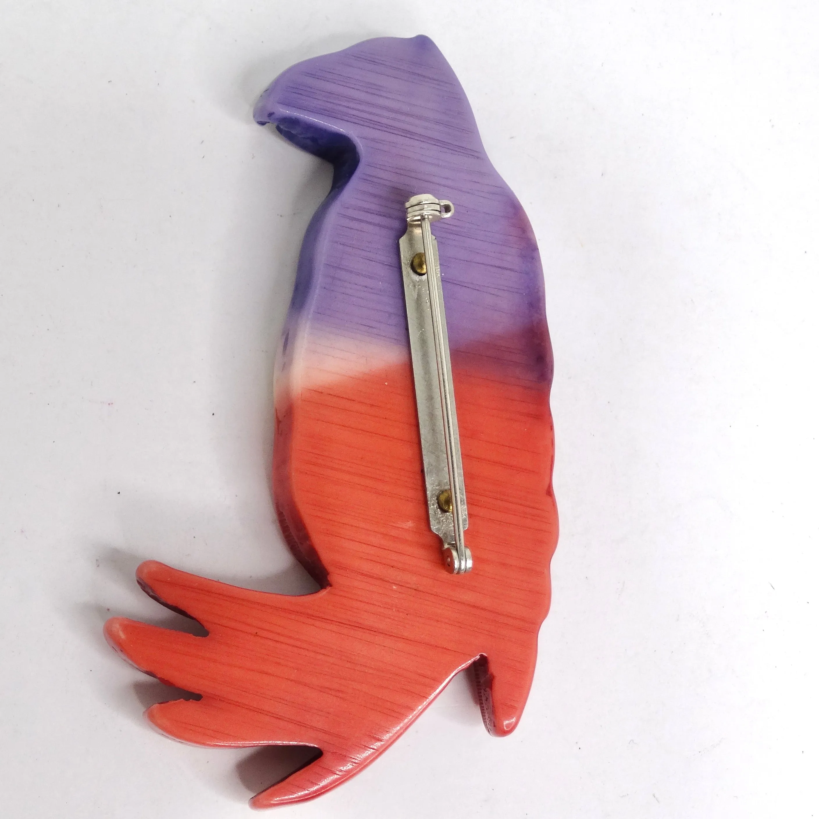 1990s Multicolor Parrot Brooch