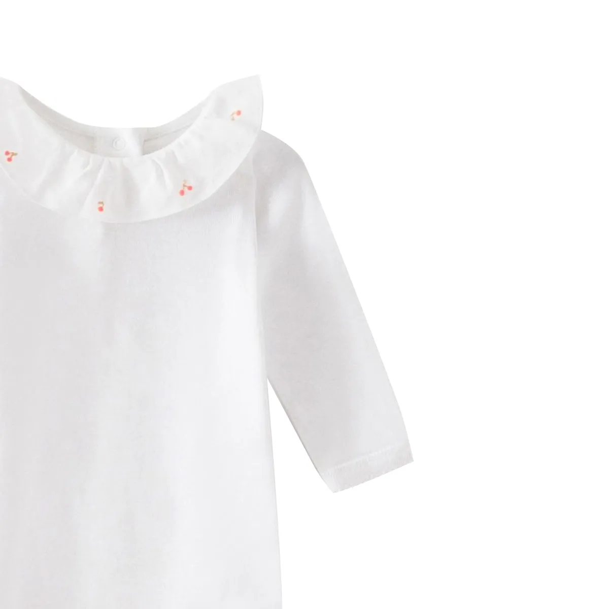 April Cherry Collar Onesie