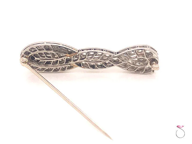 Art Deco Diamond Brooch in Platinum