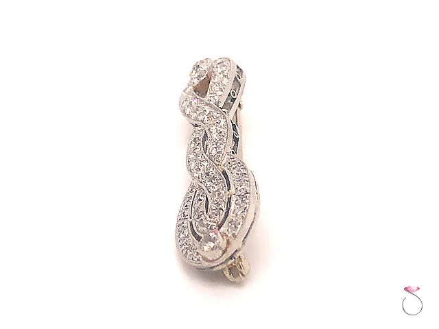 Art Deco Diamond Brooch in Platinum
