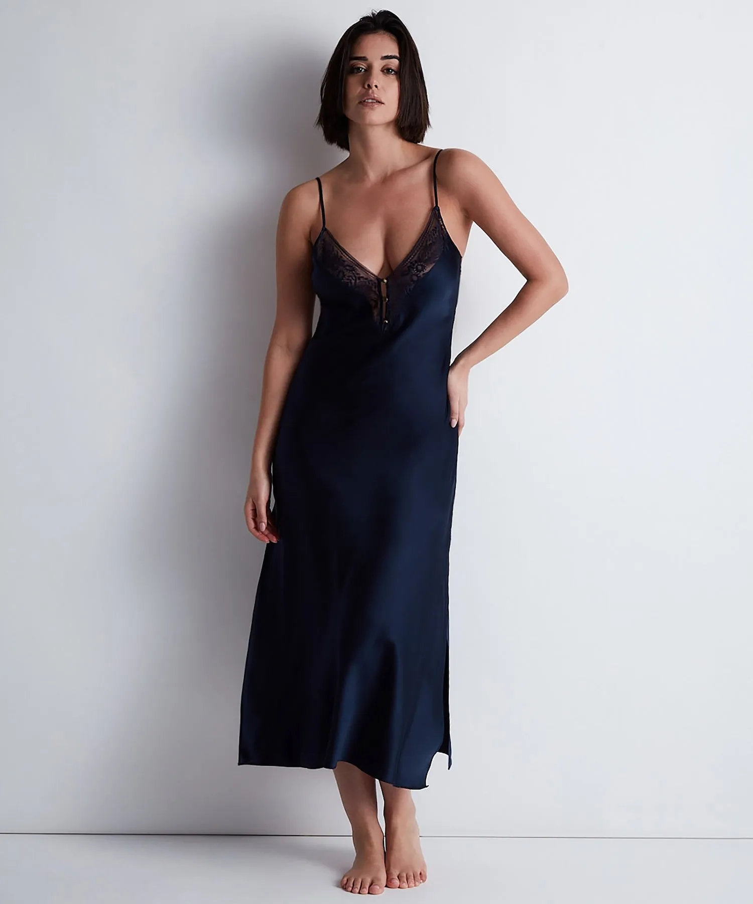 Aubade Midnight Whisper Long Silk Nightie