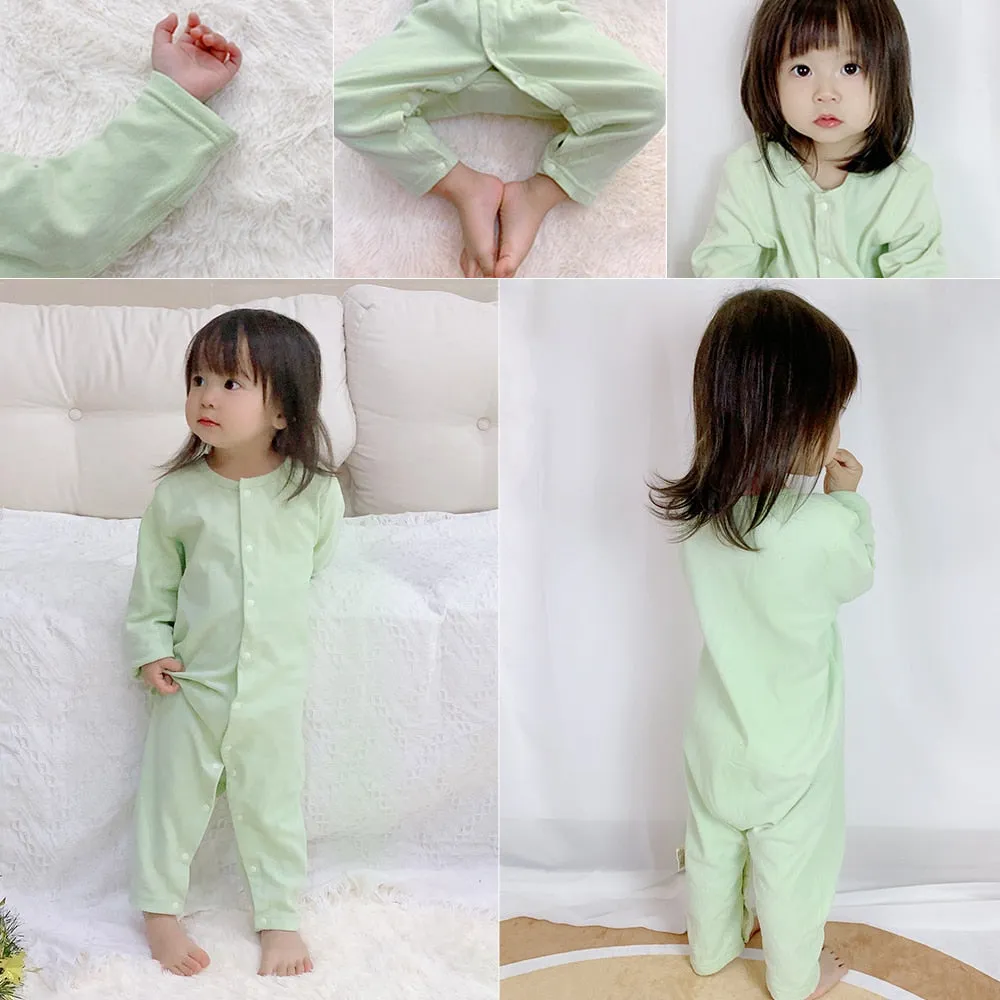 Baby Romper 0-12M Newborn Baby Bodysuit Spring Boys Girls Playsuit 100% Cotton Bebe Clothing Child Jumpsuit For Diaper Changing