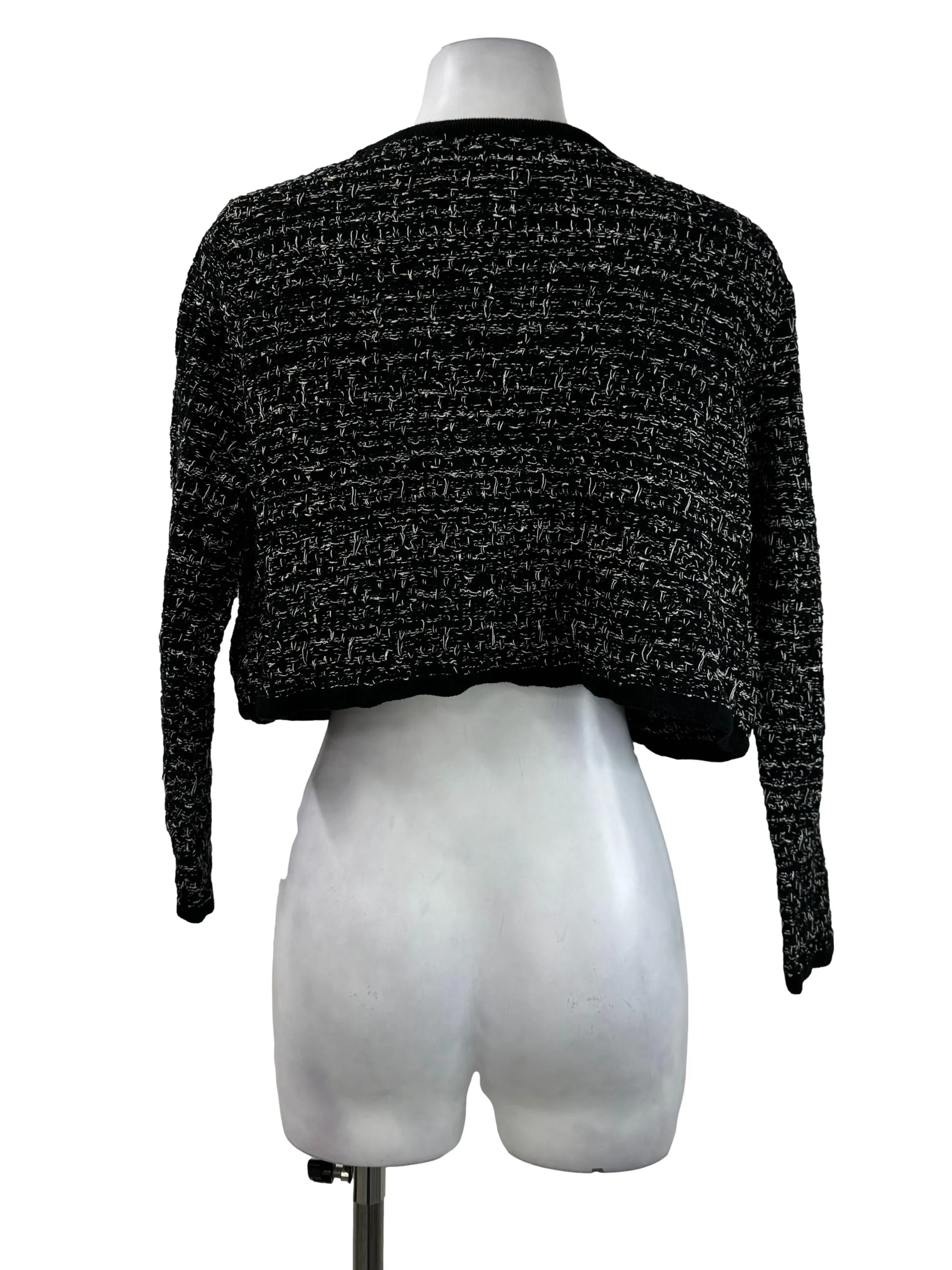 Black Button Cardigan