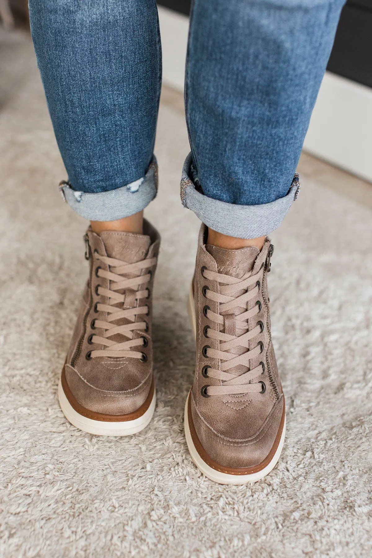 Blowfish Camden Wedge Sneakers- Mushroom