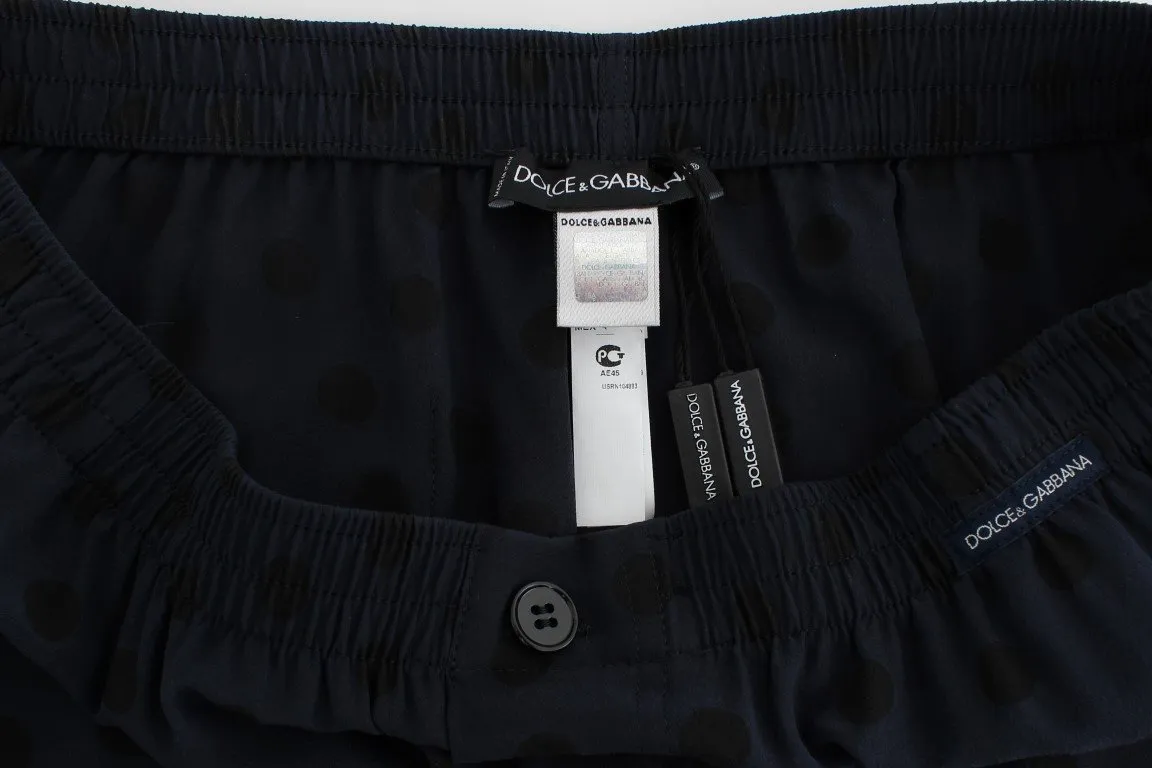 Blue SILK Pajama Lounge Pants