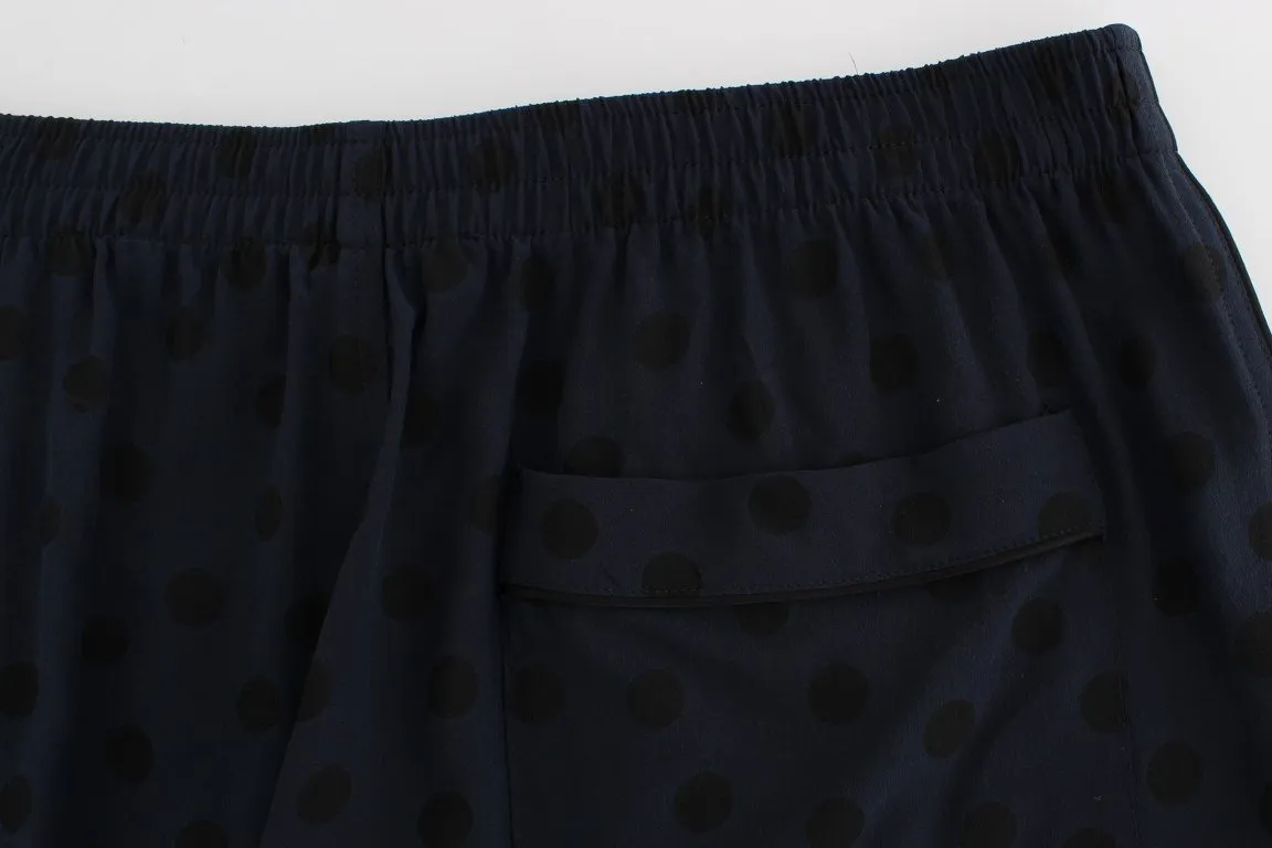 Blue SILK Pajama Lounge Pants