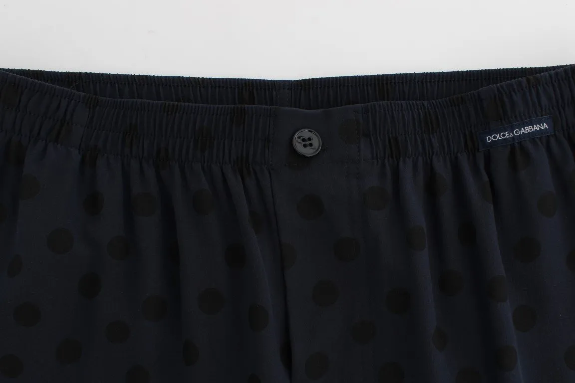 Blue SILK Pajama Lounge Pants