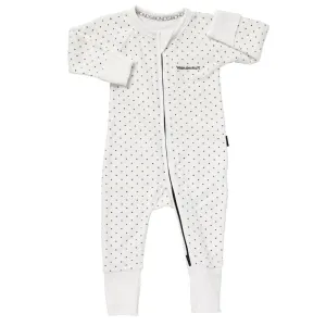 BONDS Poodlette Zip Wondersuit - White & Admiral Jess Spot