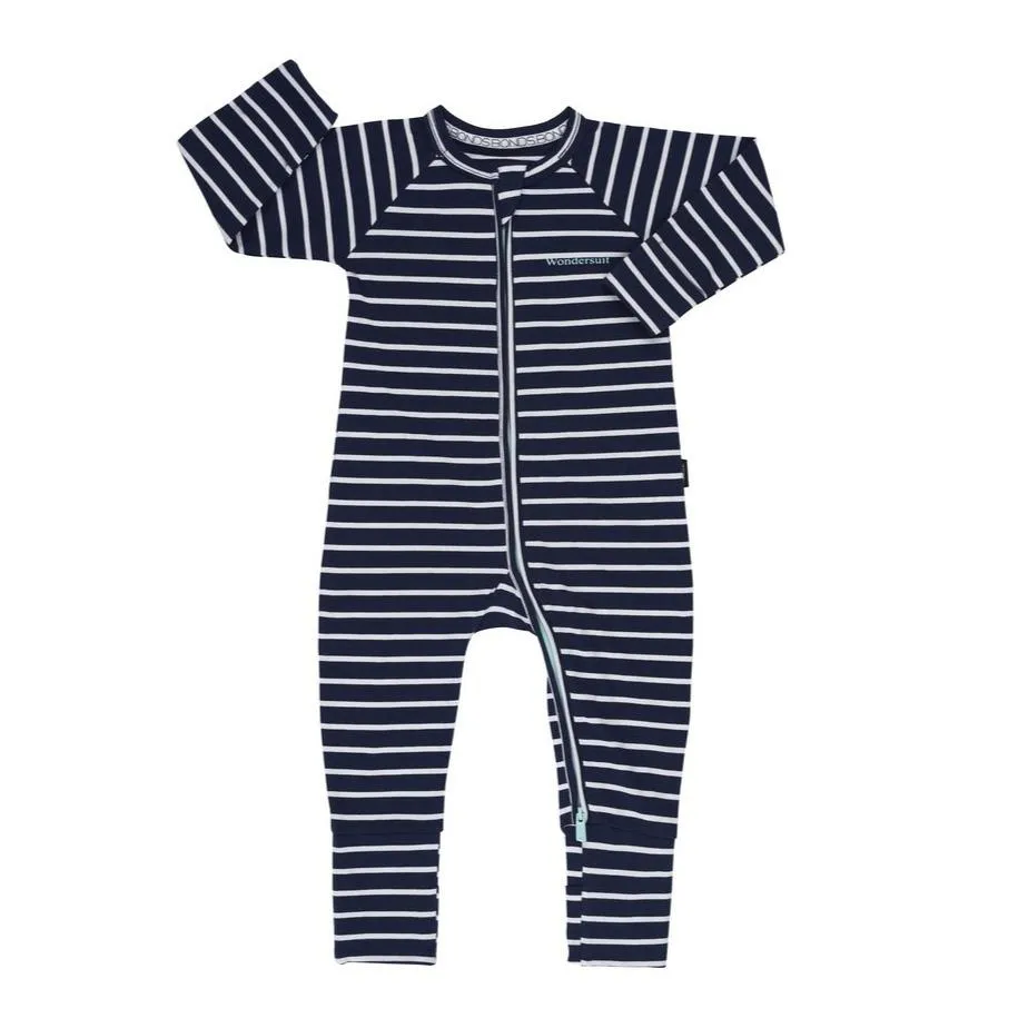 BONDS Zip Wondersuit Black Sea / White