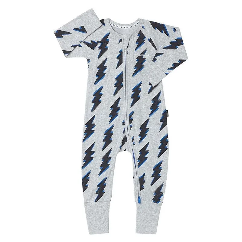 BONDS Zip Wondersuit - Striking Storm Grey Marle