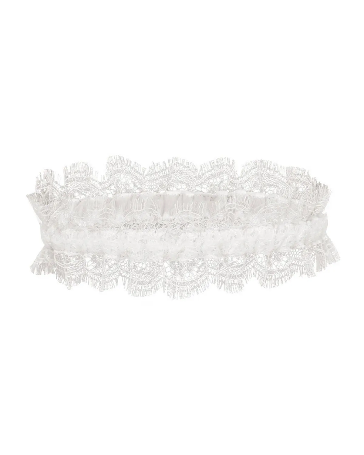 Bridal garter PEARL WHITE