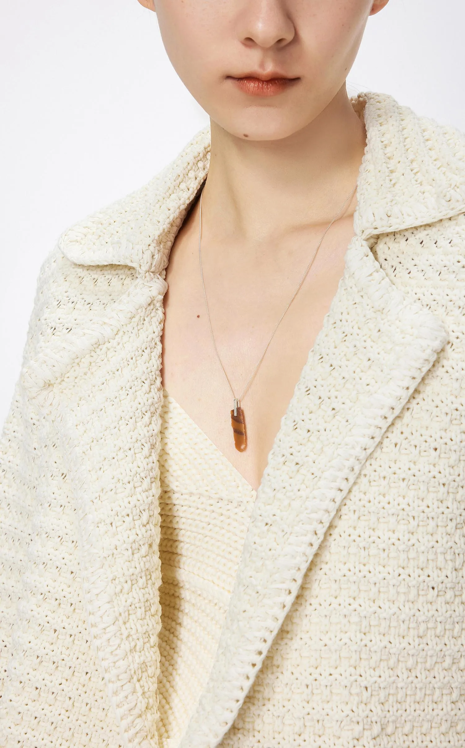 Cardigans / JNBY Loose Fit Irregular Hem Cropped Cardigan