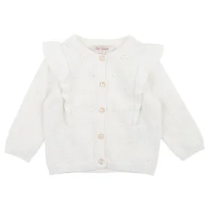 Cloud Frill Pointelle Cardigan