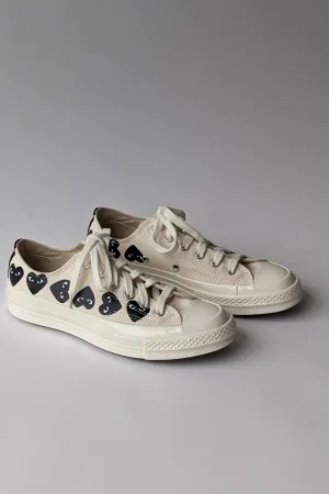 Comme des Garçons PLAY Multi Heart Converse Chuck Taylor Low Top