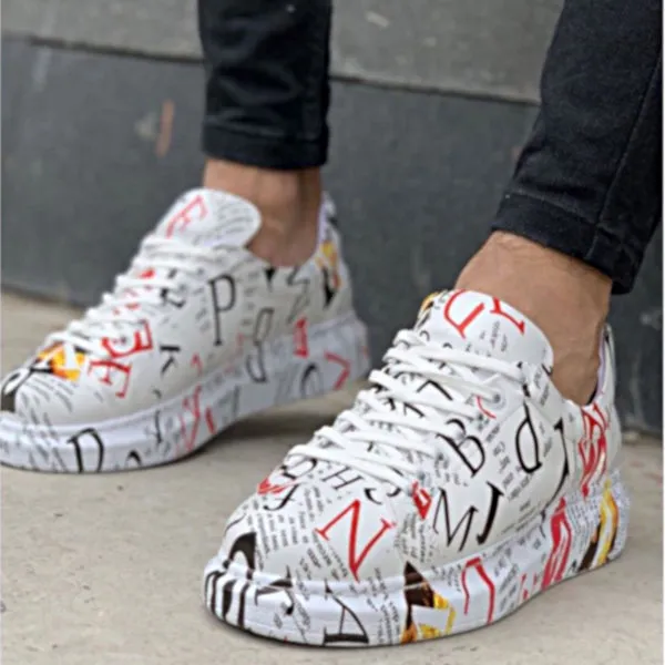 Custom Newsprint Sneakers - Unisex
