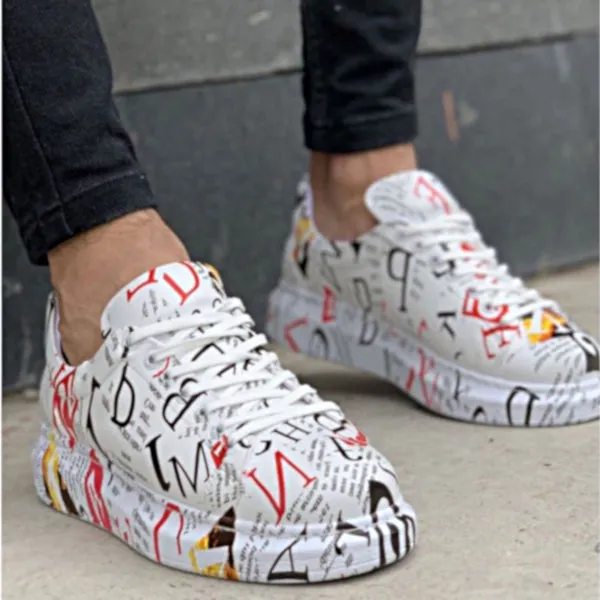 Custom Newsprint Sneakers - Unisex