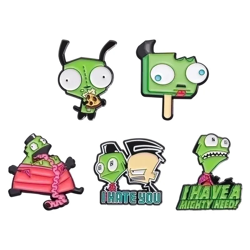 Cute Funny Pin Animal Cartoon Character Alloy Plating Unisex Brooches
