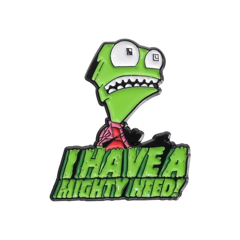 Cute Funny Pin Animal Cartoon Character Alloy Plating Unisex Brooches