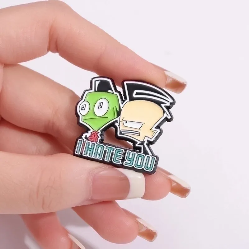Cute Funny Pin Animal Cartoon Character Alloy Plating Unisex Brooches
