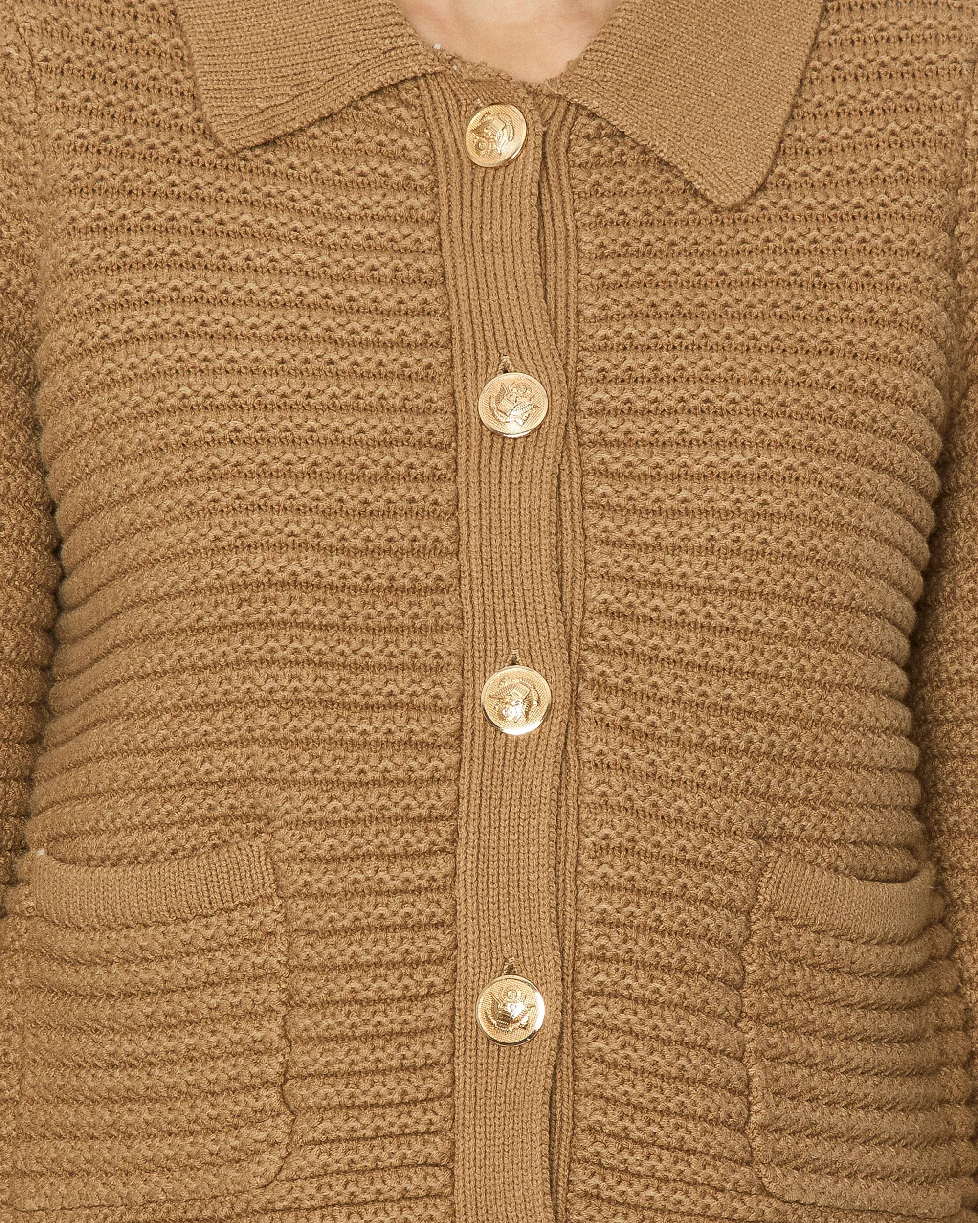 Dalia Cardigan in Camel