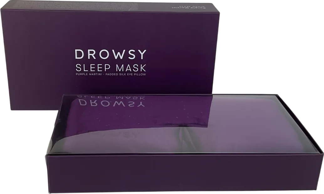 Drowsy Purple Silk Sleep Mask One Size