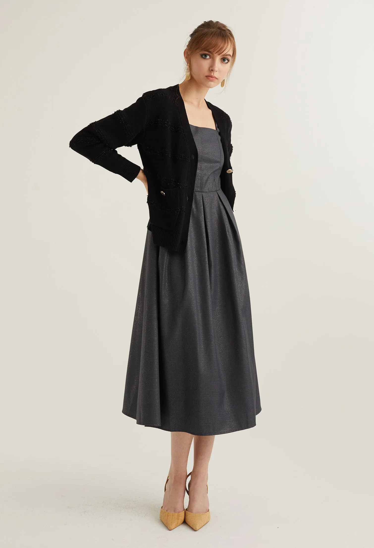 English Breakfast Button Down Cardigan