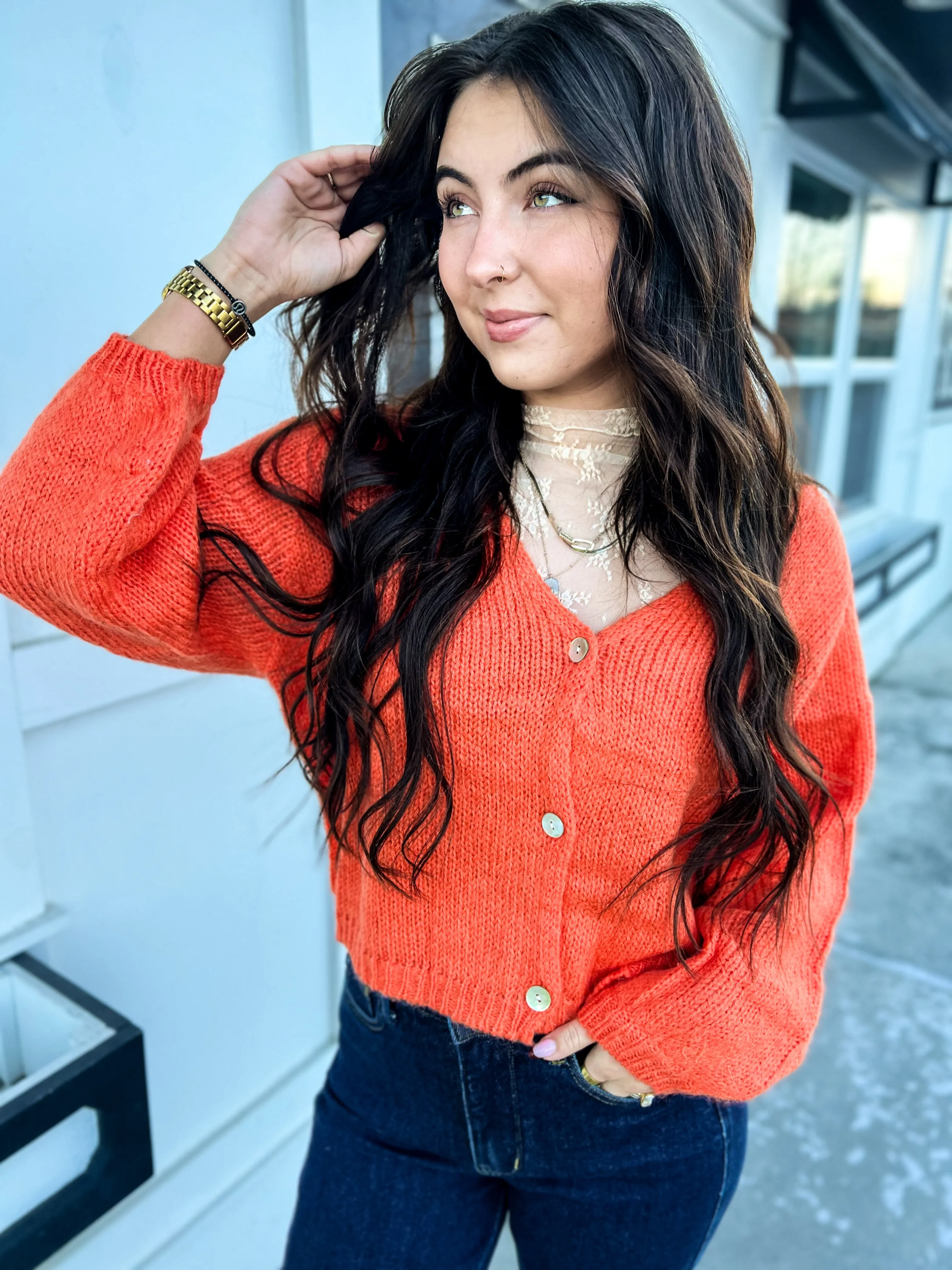 Erika Button Down Cardigan
