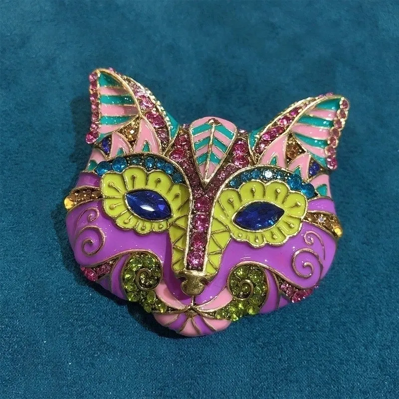 Exaggerated Pin Animal Alloy Plating Artificial Gemstones Unisex Brooches