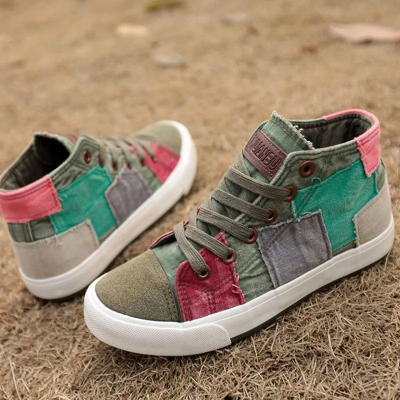 Fashion Patchwork Sneakers