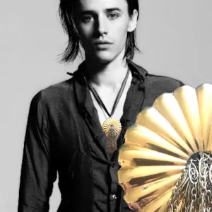 Fluted Fountain of Chains Disc Brooch AND Pendant
