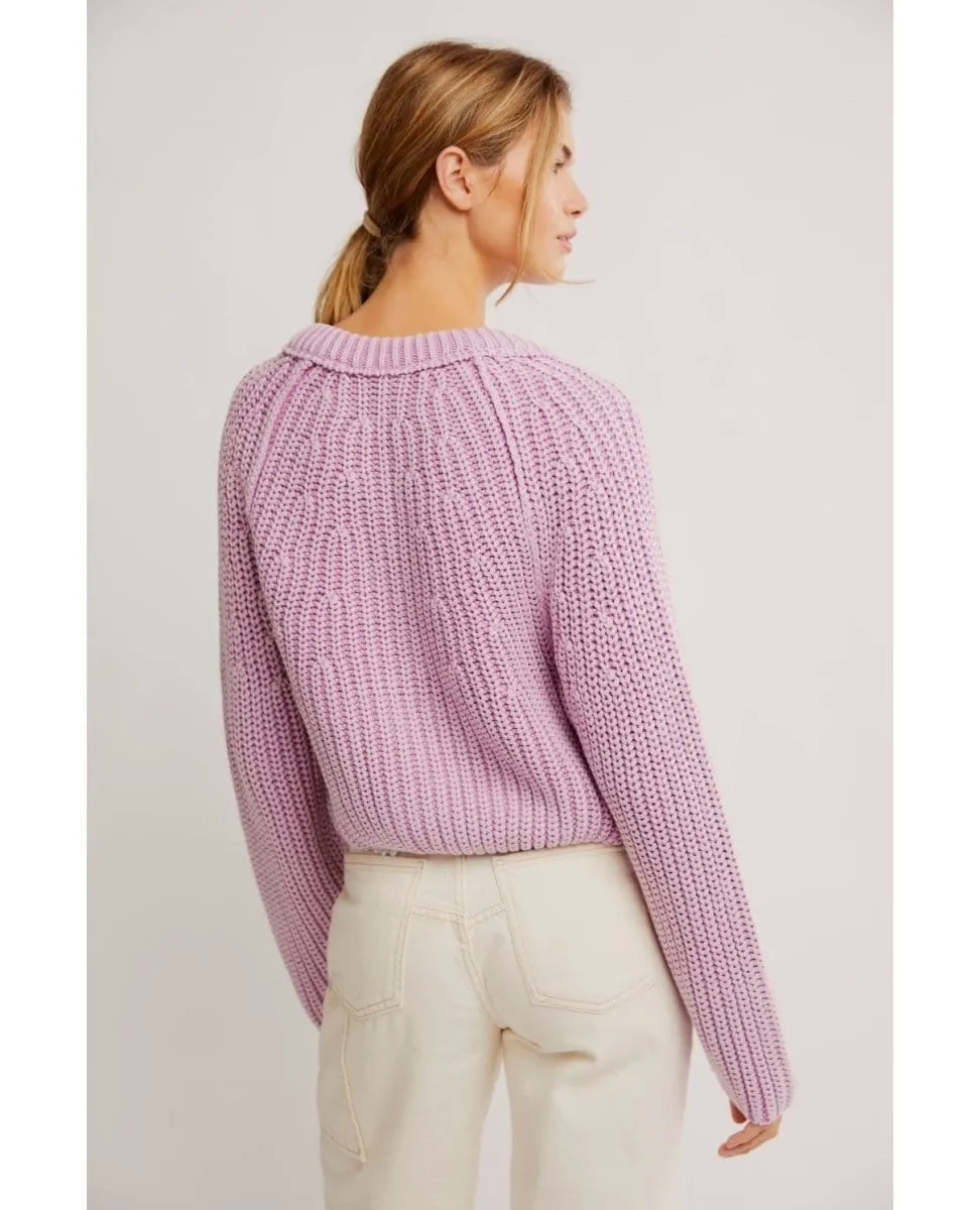 Free People Sweet Nothing Cardi Spring Fling Purple