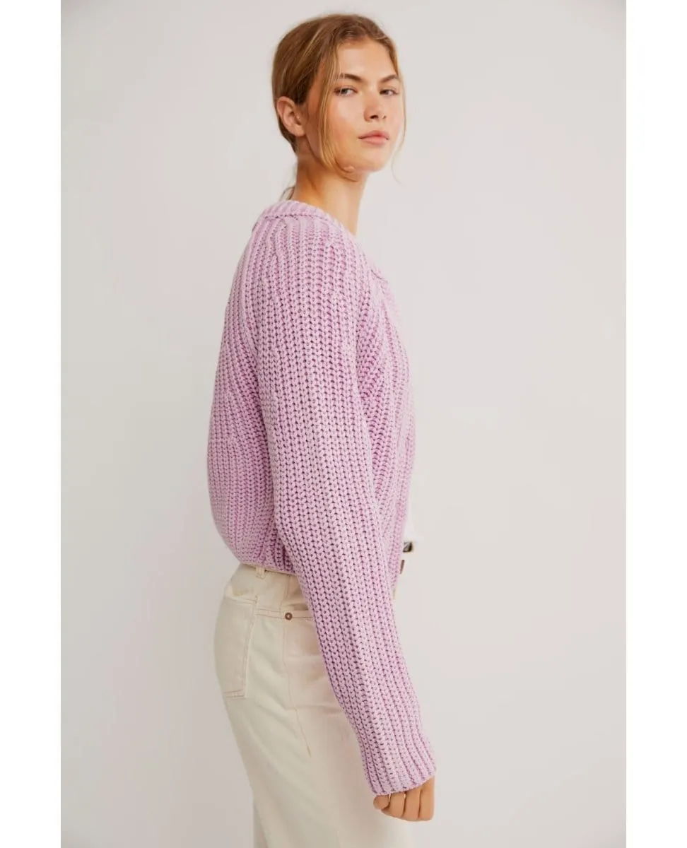 Free People Sweet Nothing Cardi Spring Fling Purple