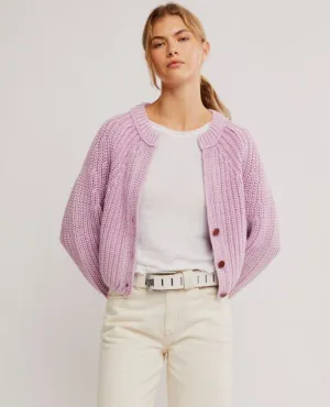 Free People Sweet Nothing Cardi Spring Fling Purple