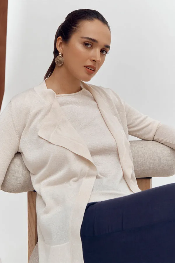 GABRIELLE IRIDESCENT KNIT CARDIGAN