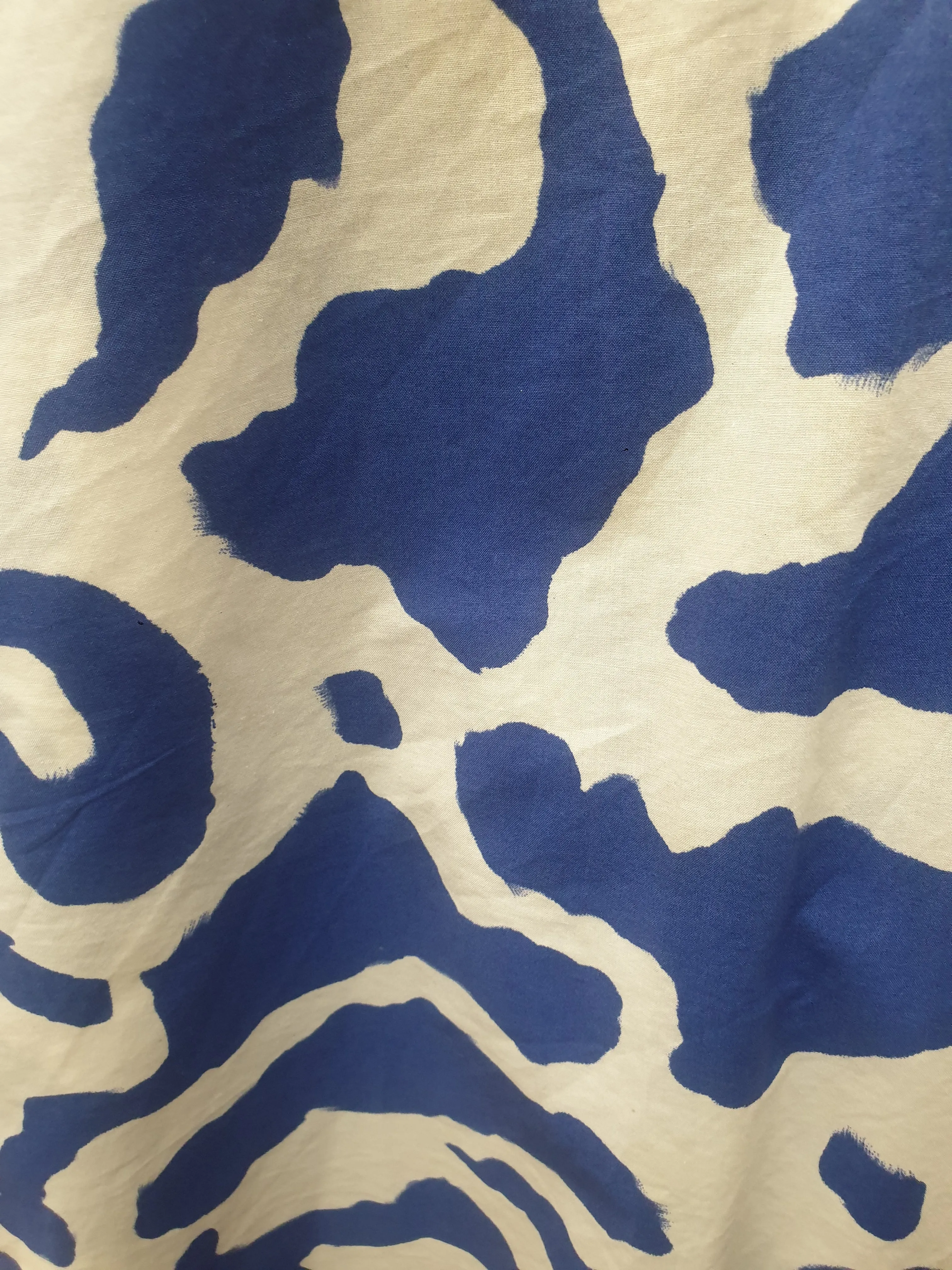 Gorman   Mireia Ruiz blue and white print top size 14