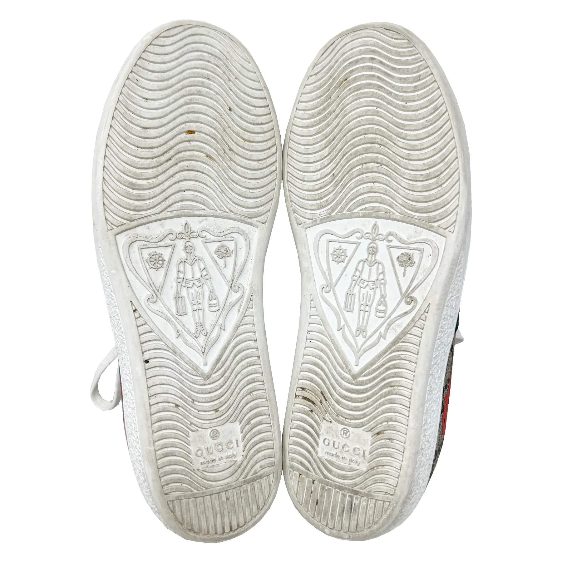 Gucci GG Supreme Monogram Logo Strawberries Print Ace Sneakers EU 36
