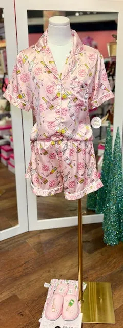 JM Cheers Silk PJ Set