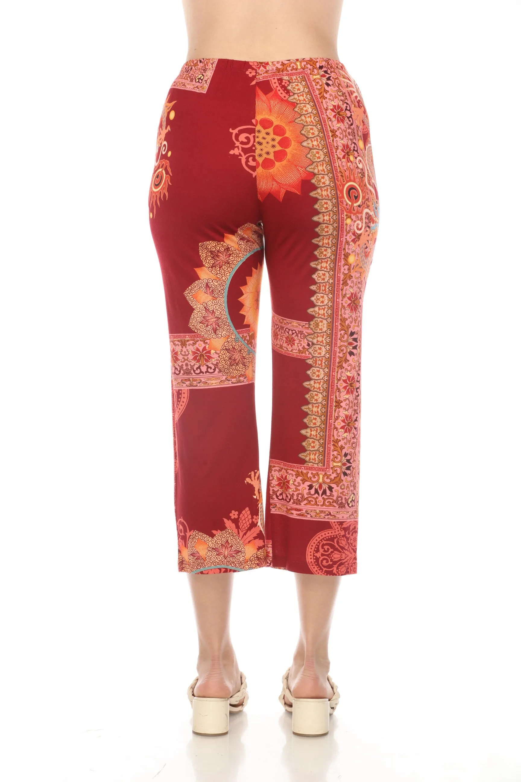 Johnny Was Dragonia Cropped Pajama Pants Boho Chic MS8221-D