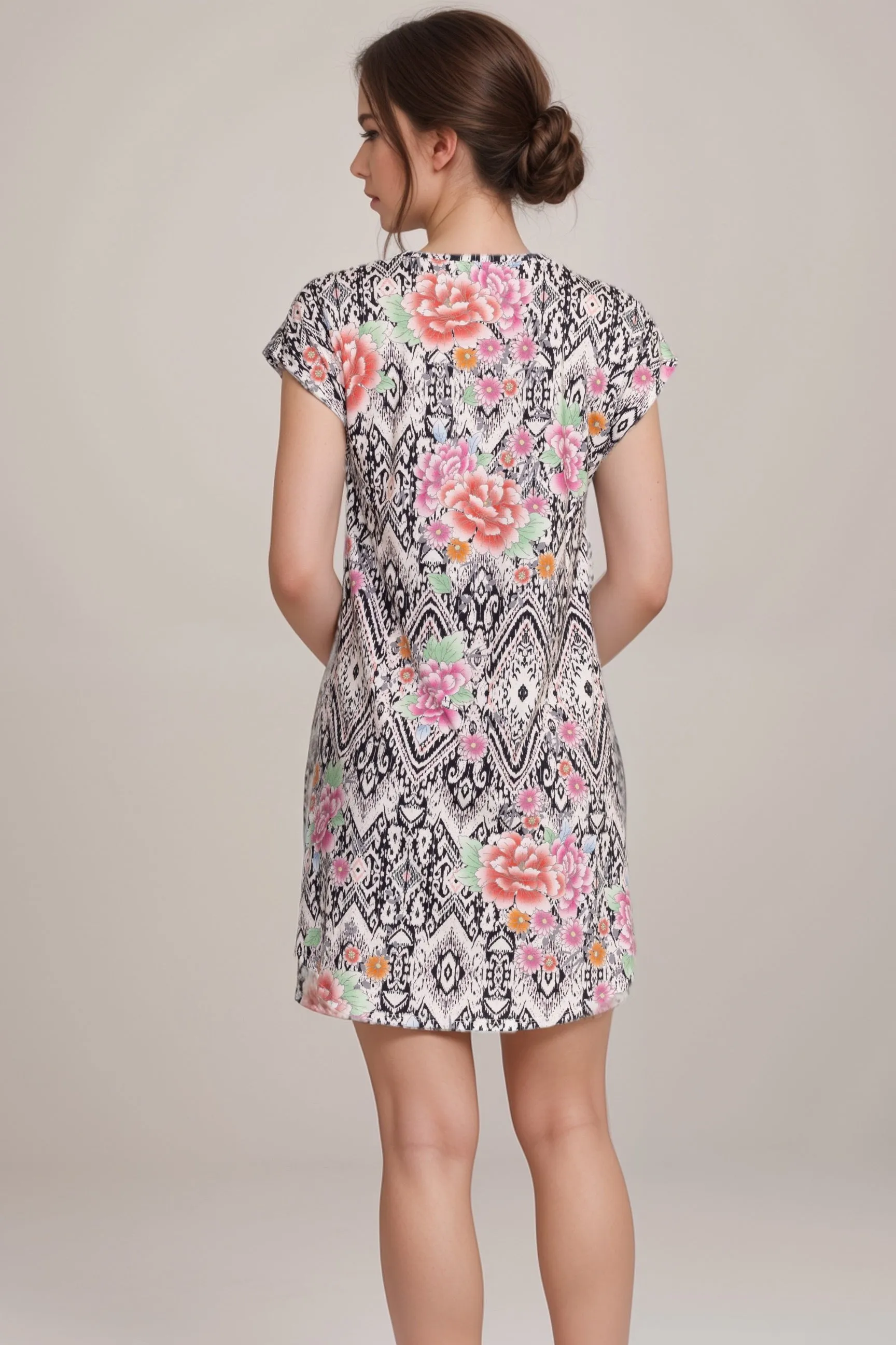 Johnny Was The Brigette Cap Sleeve Sleep Dress MS8524-Z