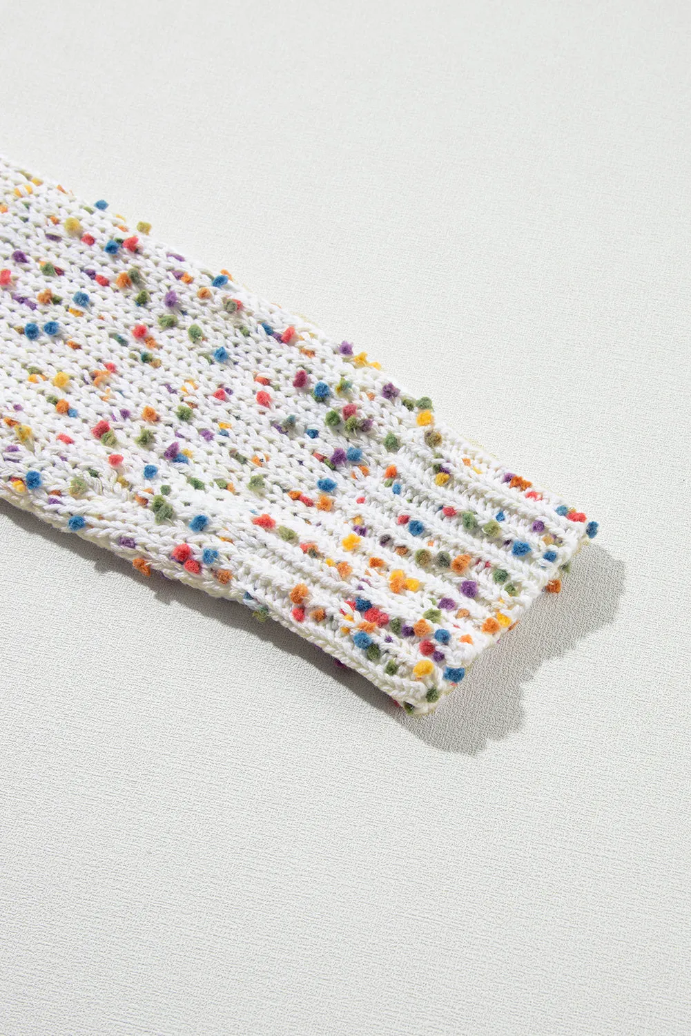 KaleaBoutique Rainbow Popcorn Confetti Open Front Cardigan