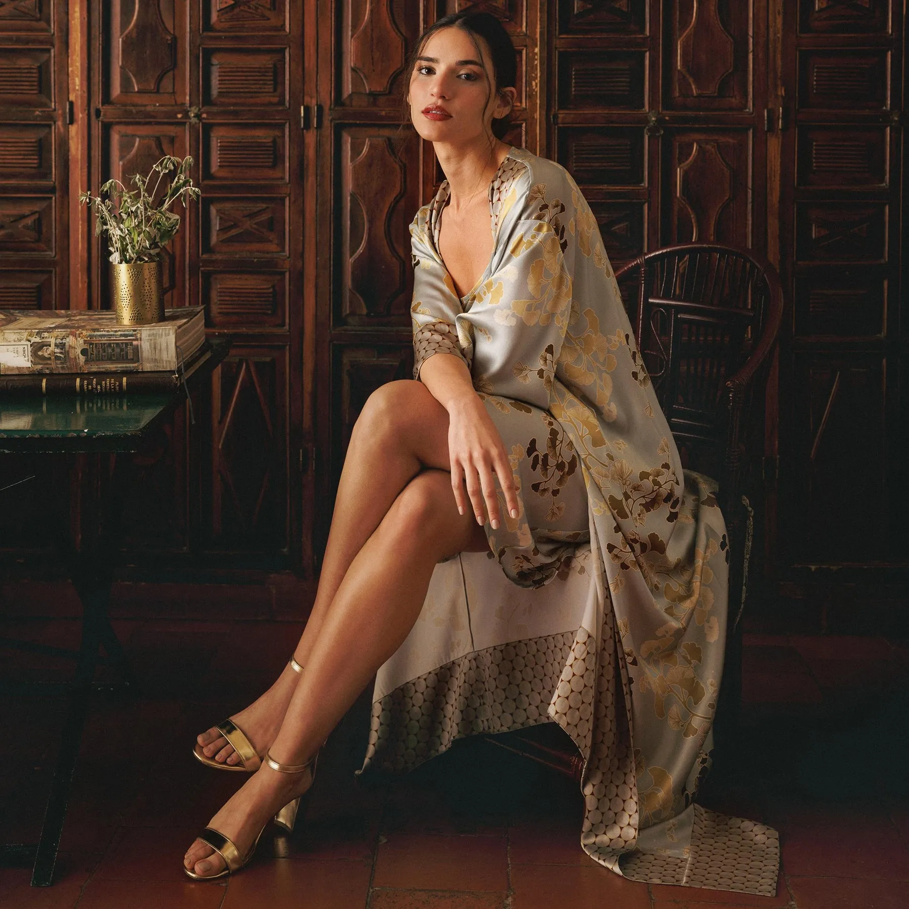 Karma On The Rocks Kobe Silk Long Robe