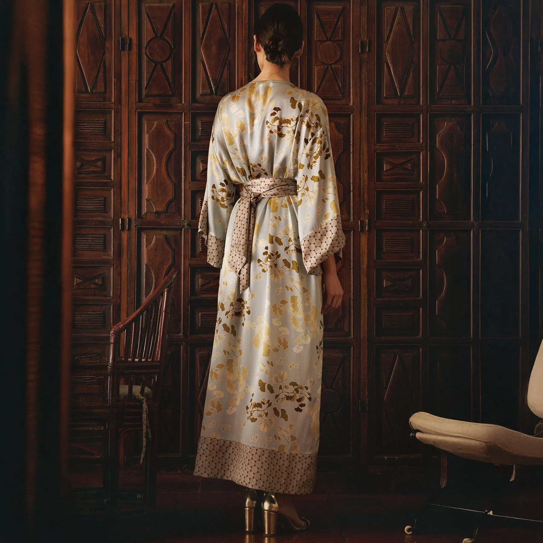 Karma On The Rocks Kobe Silk Long Robe