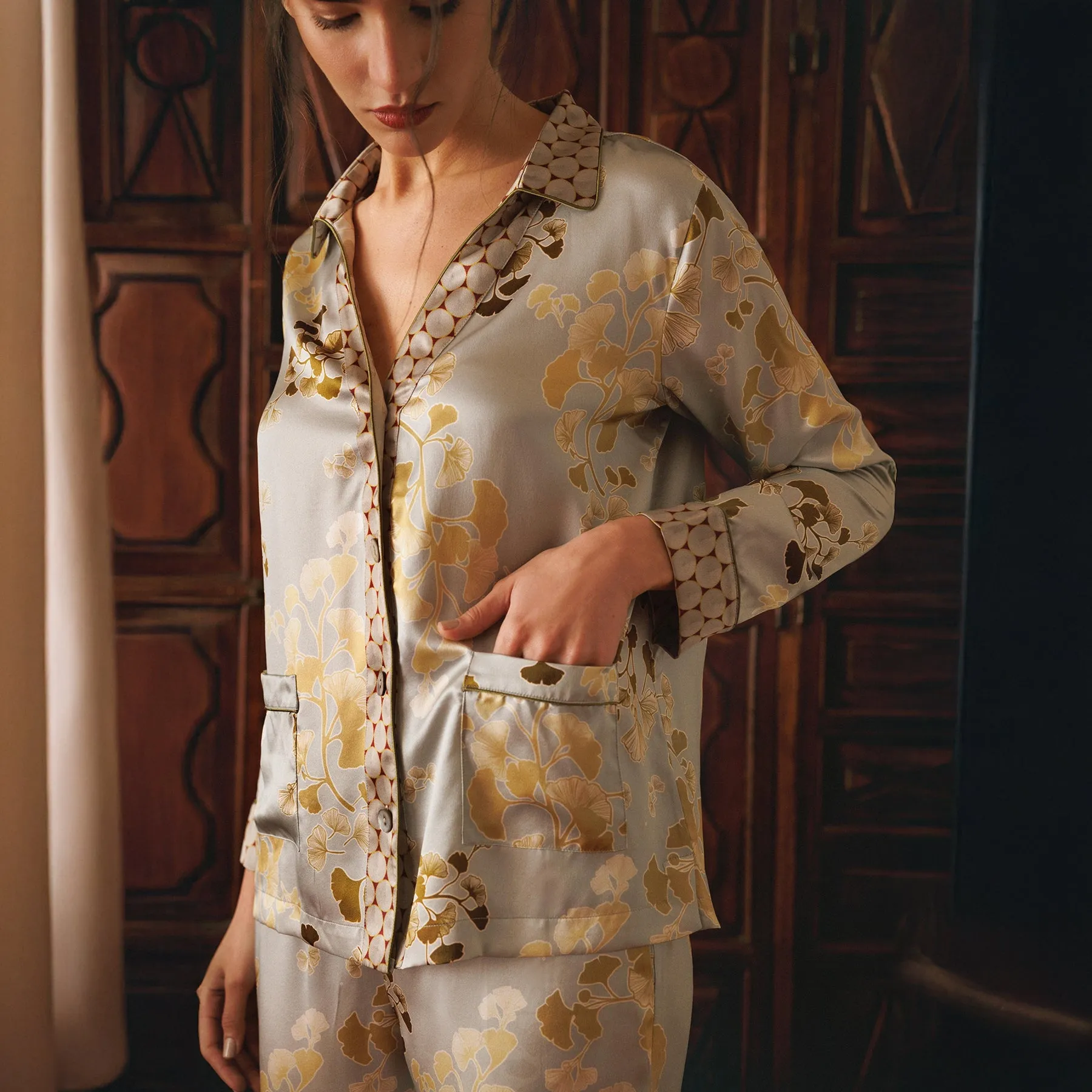 Karma On The Rocks Silk Tokyo Pyjamas