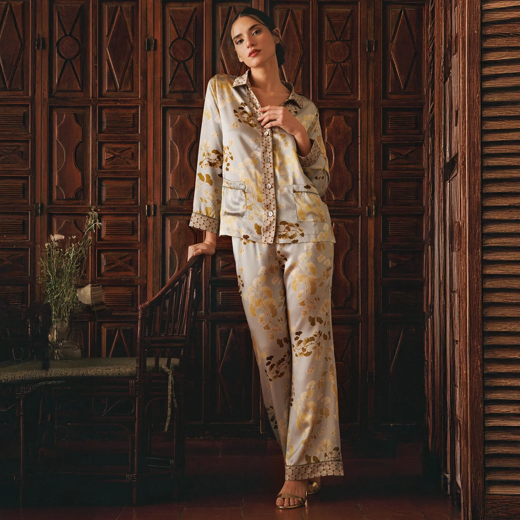 Karma On The Rocks Silk Tokyo Pyjamas