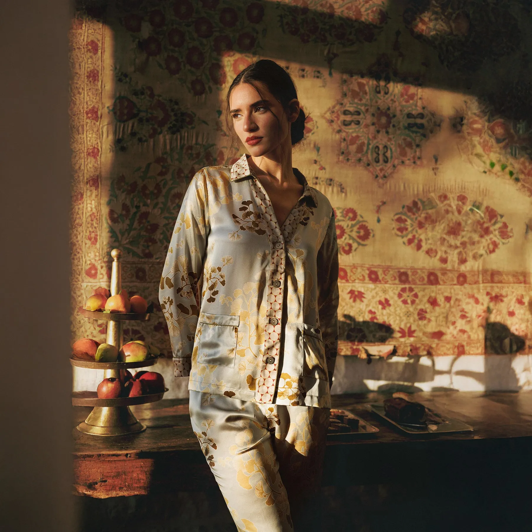 Karma On The Rocks Silk Tokyo Pyjamas