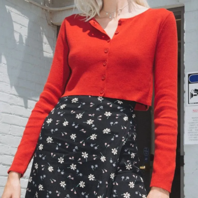 Knitted Crop Cardigan