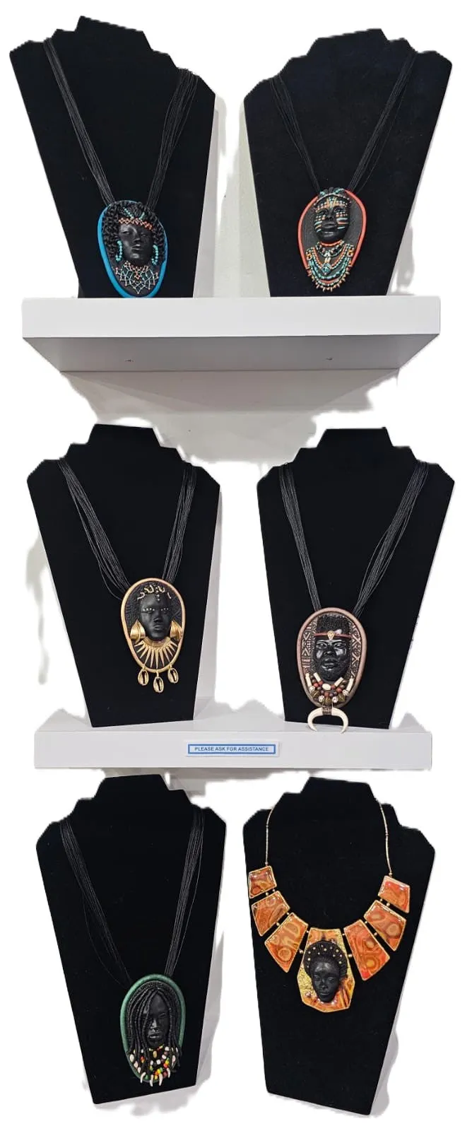 Maruvian Woman Series Necklace/Brooch (Gold Princess) by Dianne Hayes Quarles
