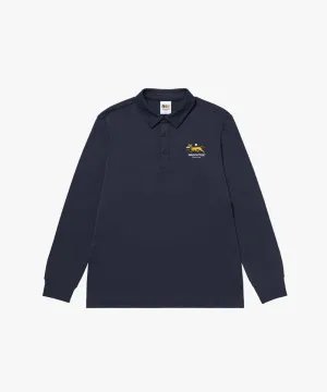 MCC Men's Stretch L/S Polo Shirt - Dark Navy