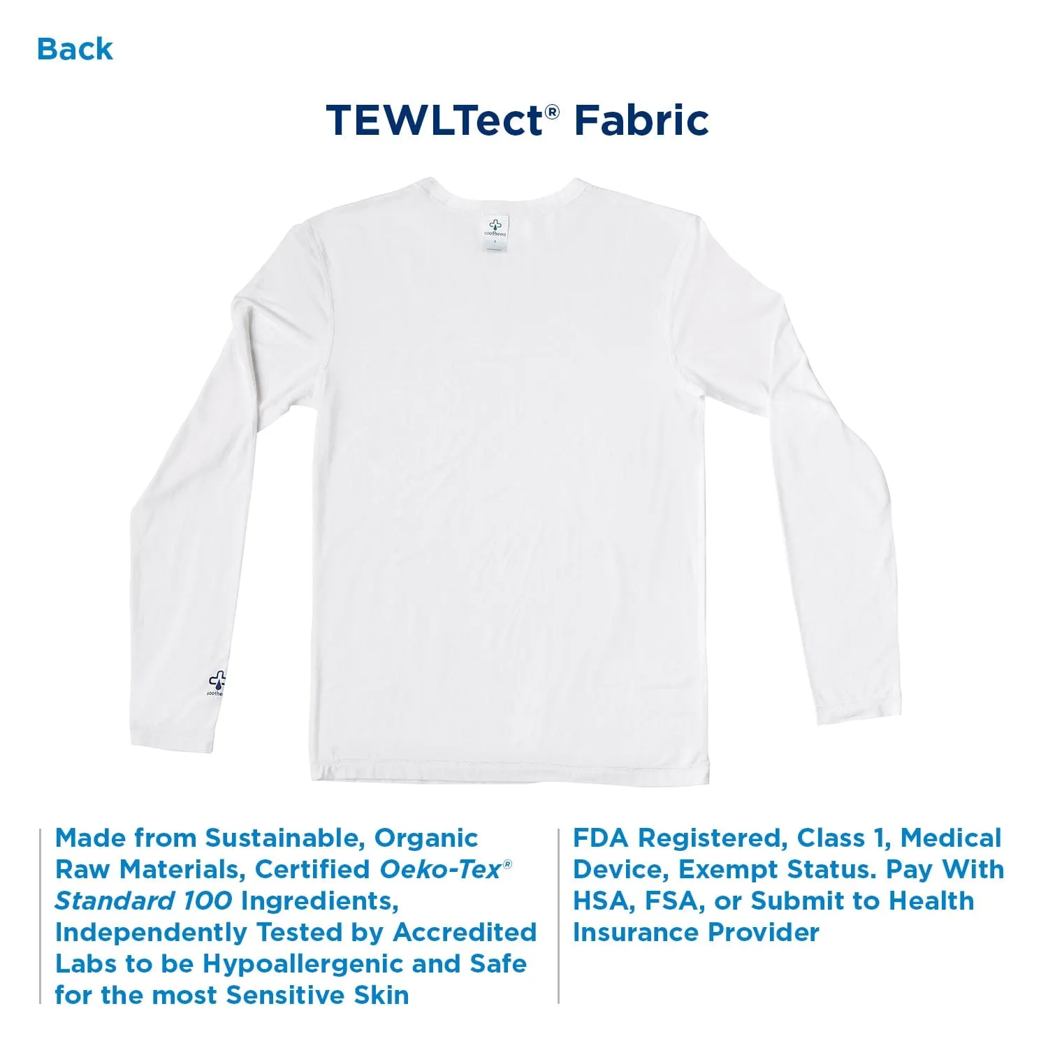 Men's Undershirt for Eczema | Psoriasis & Sensitive Skin Treatment Baselayer Clothing | Soothems