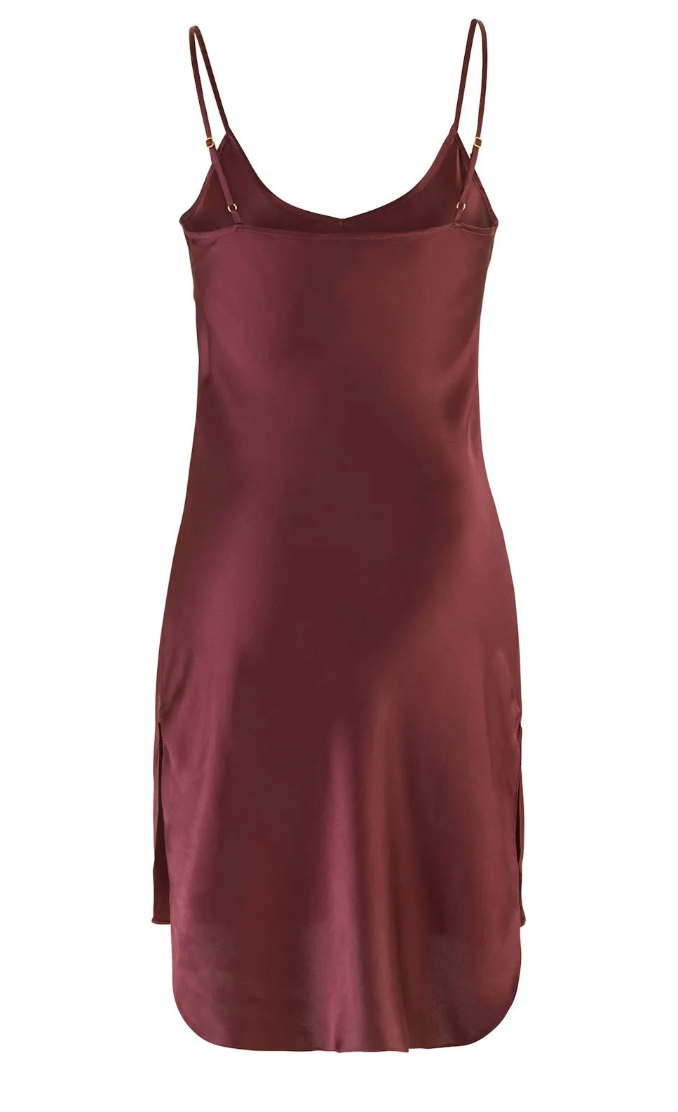 Nightgown Women's Silk Charmeuse Chemise Full Slip Adjustable Straps Sleepwear